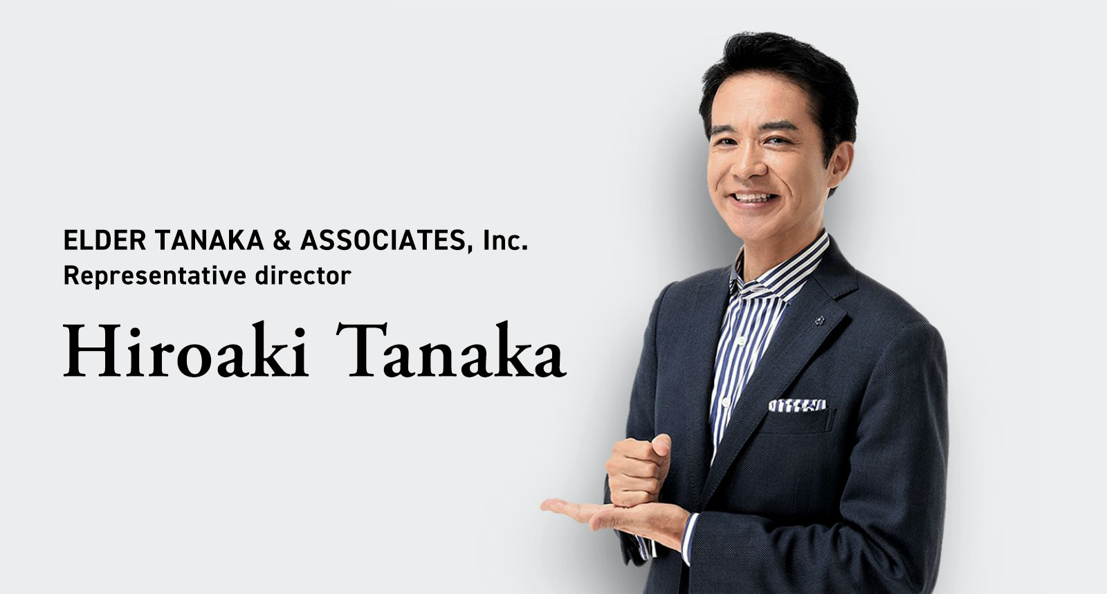 ELDER TANAKA & ASSOCIATES, INC. Representative drector Hiroaki Tanaka